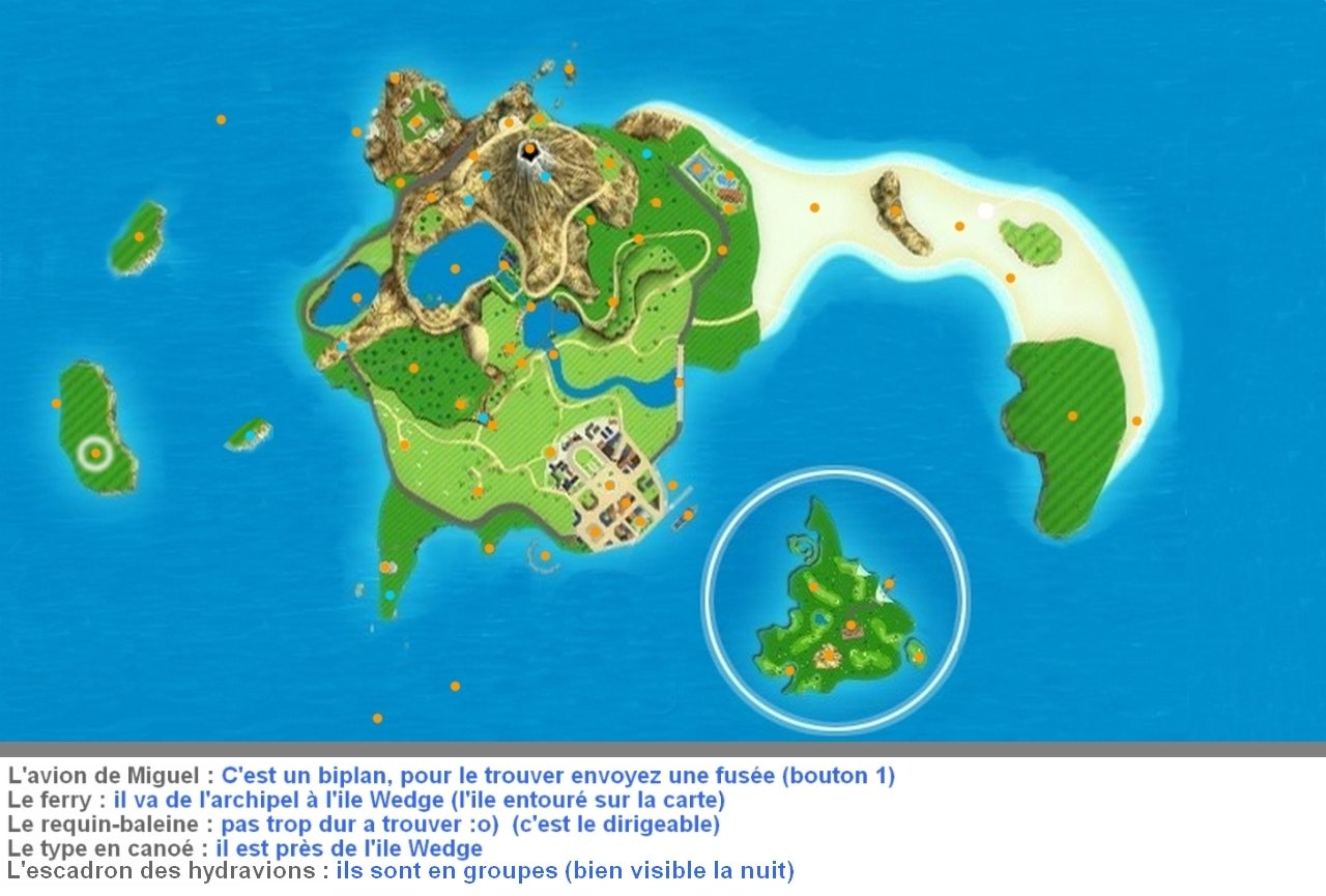 cheats for wii sports resort island flyover i points listed