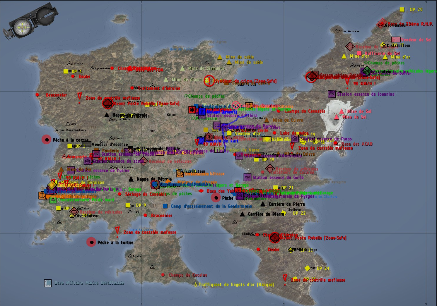 altis life map