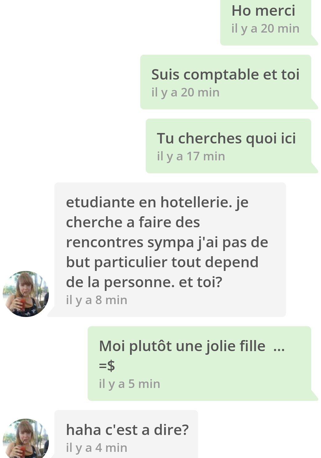 je ne rencontre pas de fille