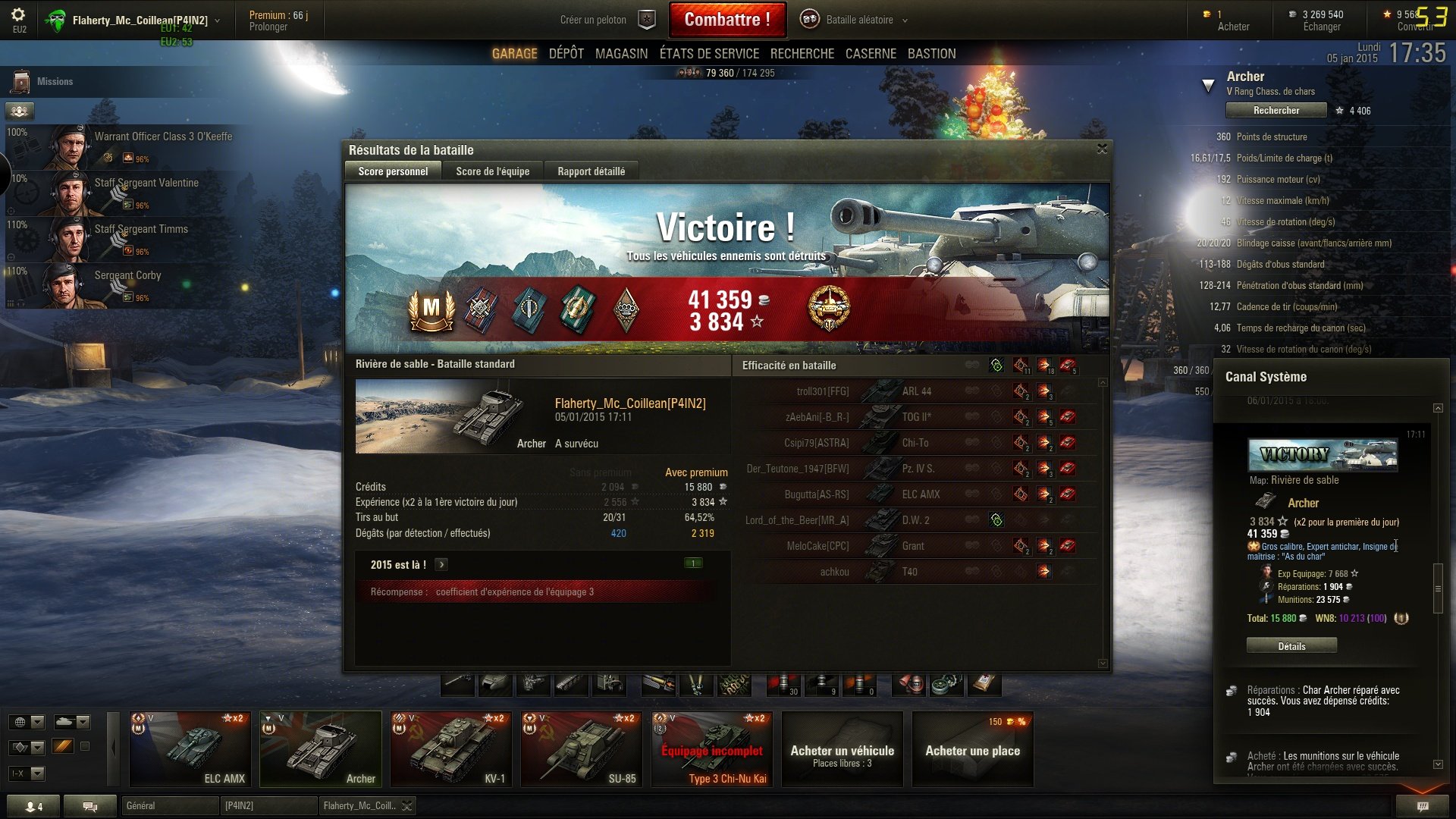 Archer (TD tiers V) Chasseurs de chars britanniques World of Tanks