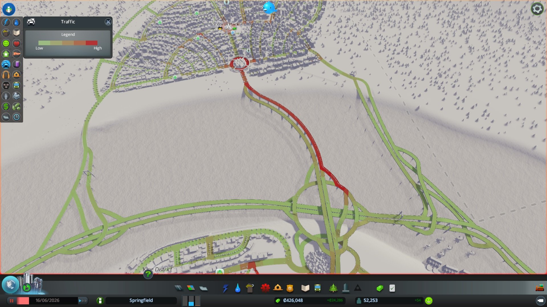 cities skylines map is blue