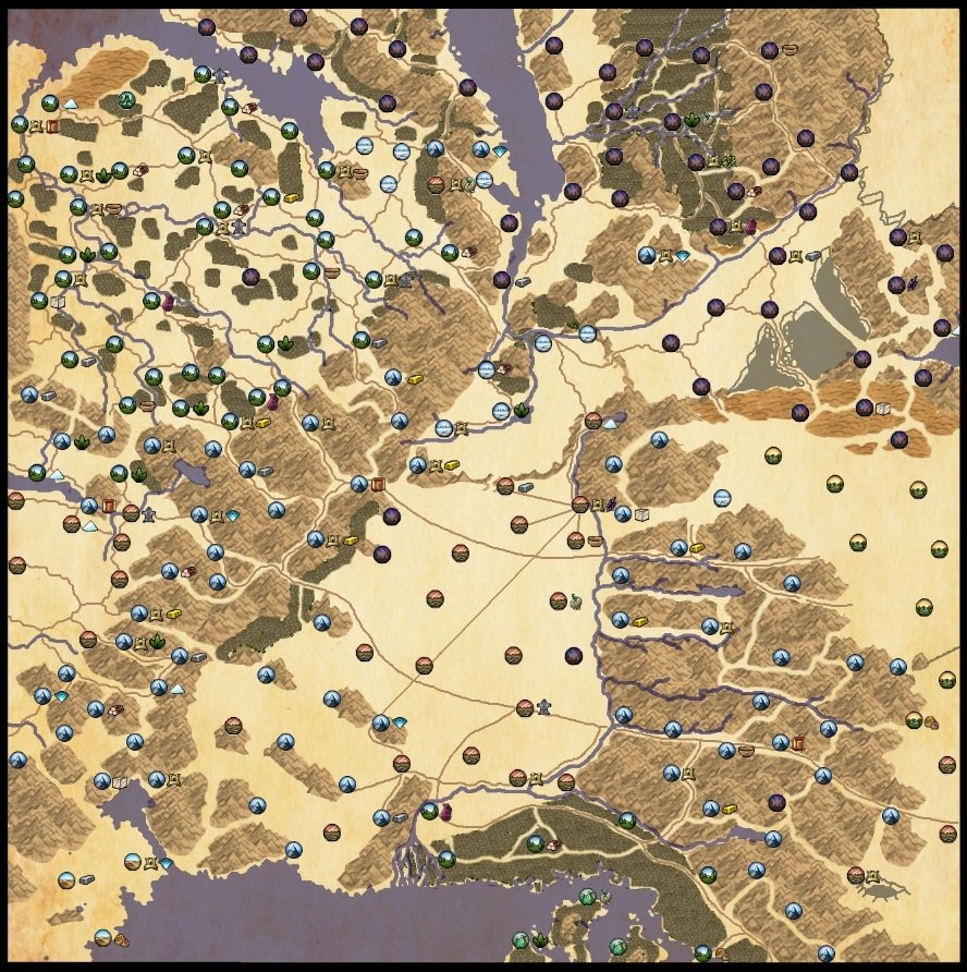 total war warhammer mortal empires map with all factions