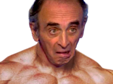 Sticker De Curzio Sur Dalerab Eric Zemmour Carre Puissant Torse Rager