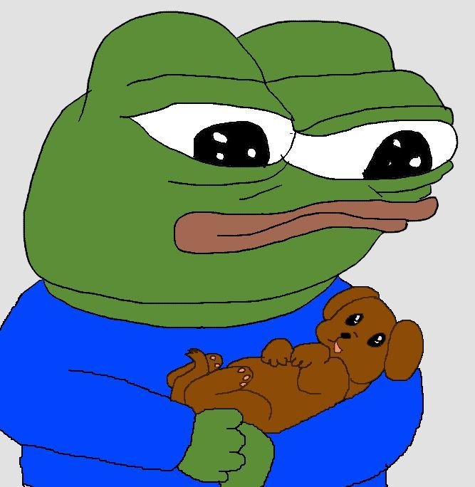 Sticker De Fren Sur Apu Fren Pepe Peepo Apustaja Helper Puppy