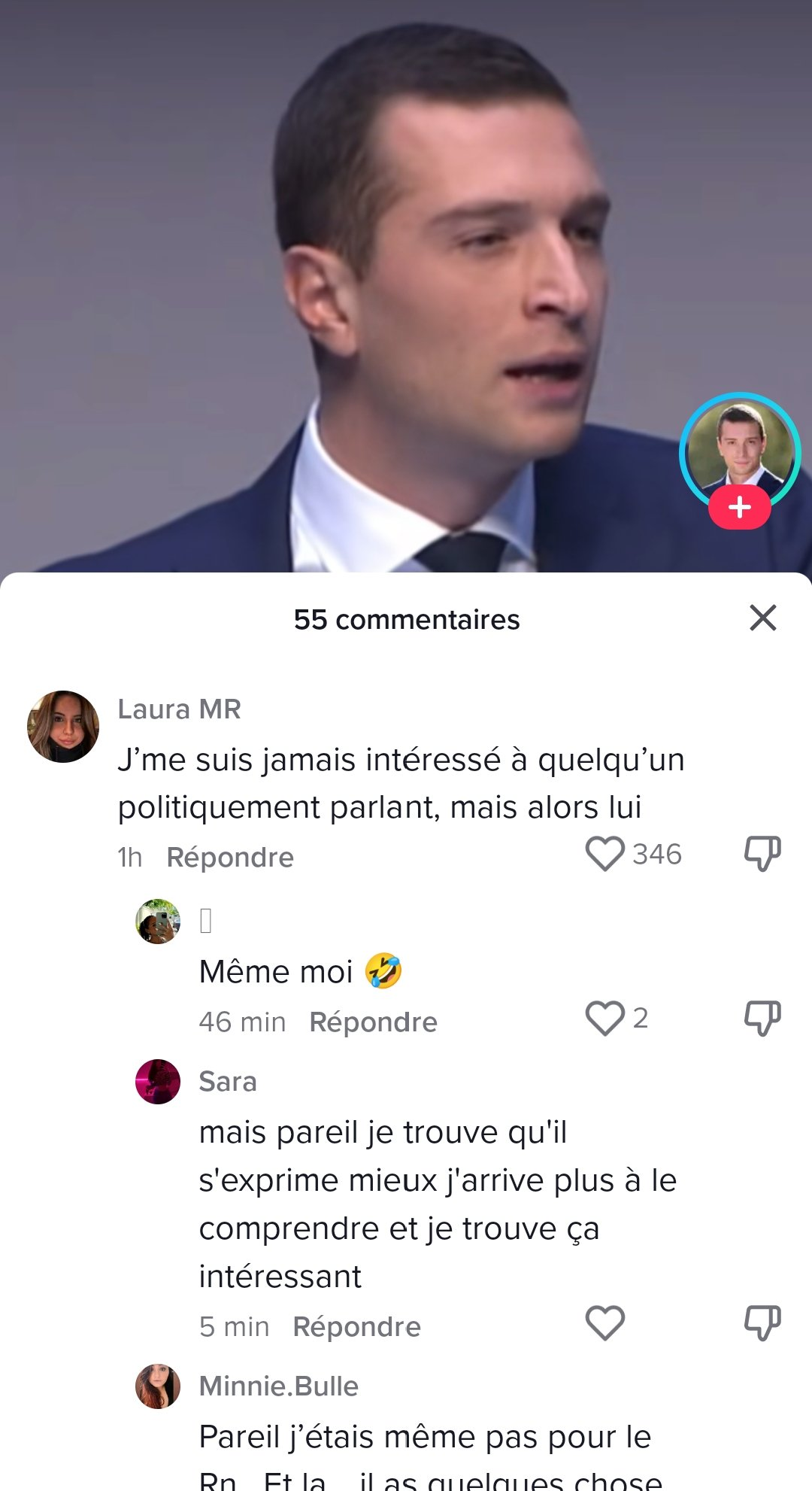 Les GOLEMETTES Sur TikTok Jordan Bardella Est Trop Beau Sur