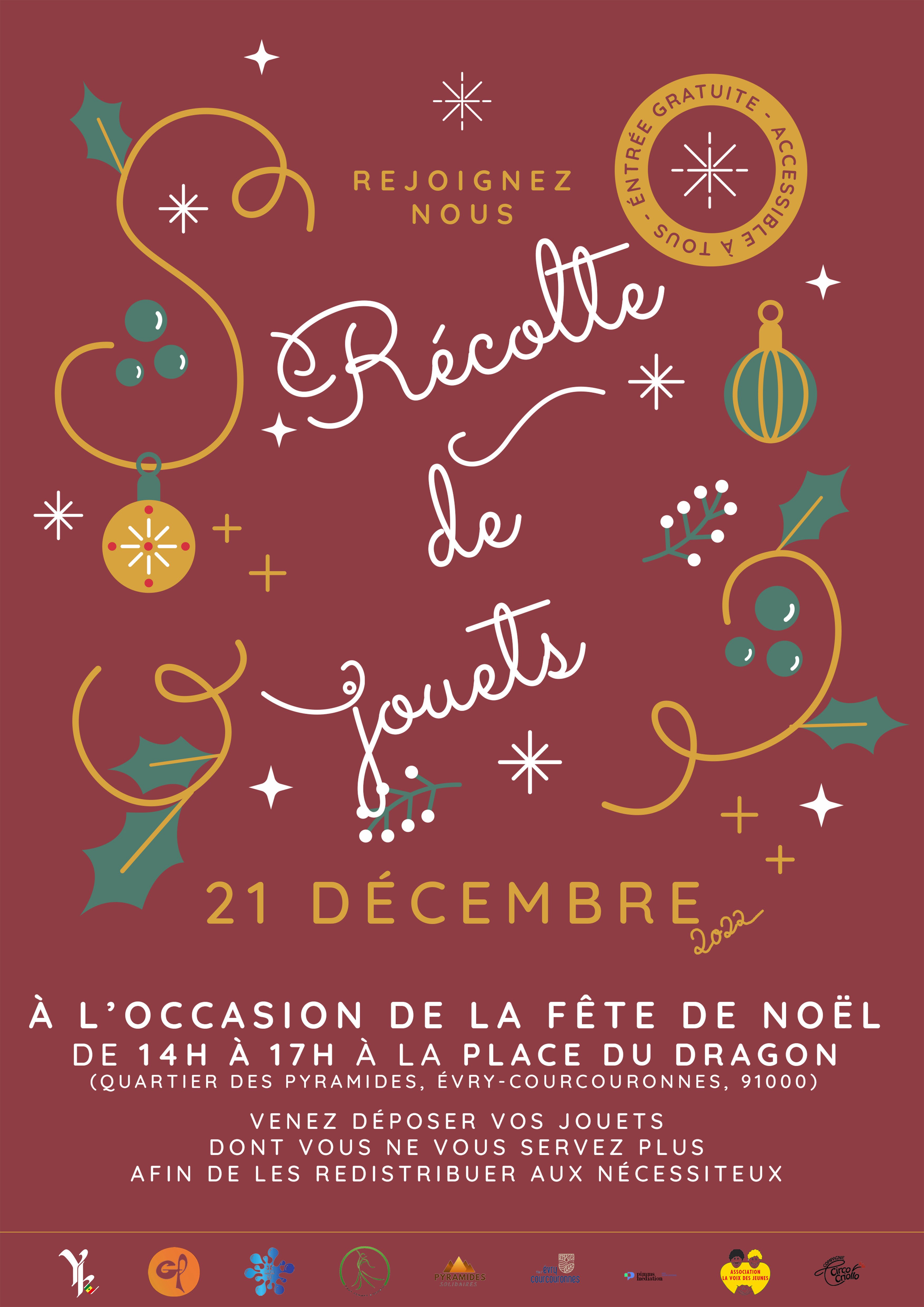Affiche Récolte de jouets - Yakaar