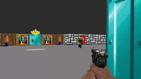 Niveau secret en hommage à Wolfenstein 3D