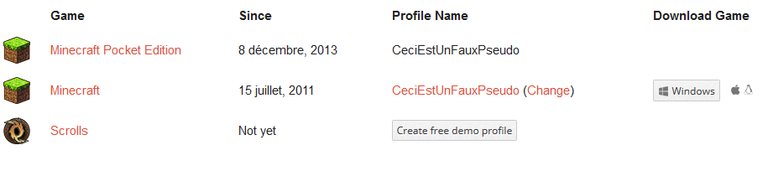 Modifier son pseudonyme