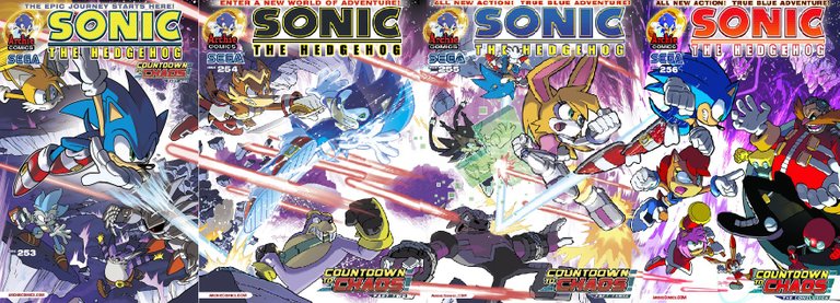 Les cross-over Sonic et Megaman en comics