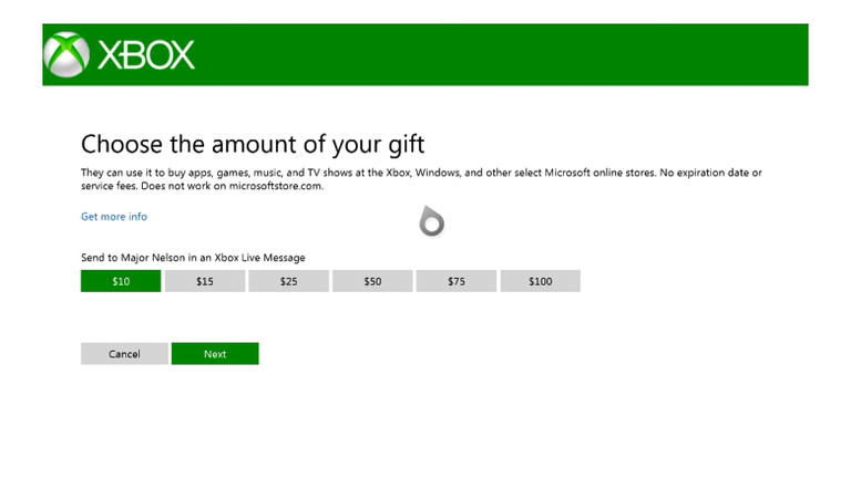 Xbox 360 : L'envoi de cartes-cadeaux digitales désormais possible