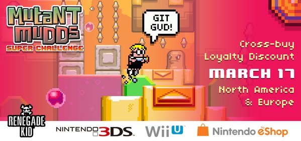 Mutant Mudds Super Challenge arrive le 17 mars en cross-buy sur Wii U et 3DS