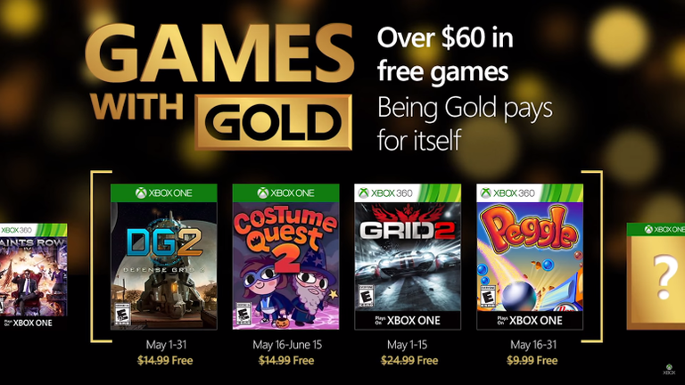 Xbox Live Gold : Costume Quest 2 et GRID 2 gratuits en mai