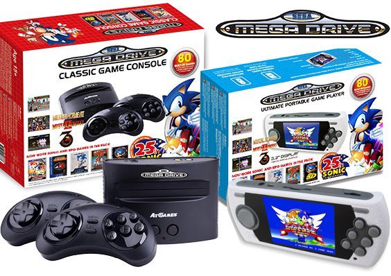 Megadrive AtGames + 80 Jeux édition 25eme Anniversaire Sonic