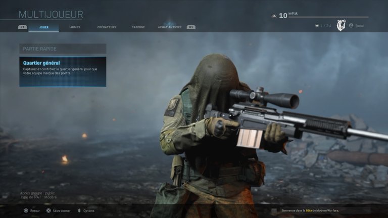 BETA Call Of Duty Modern Warfare : modes de jeux, armes, skins, niveaux de grade, notre guide