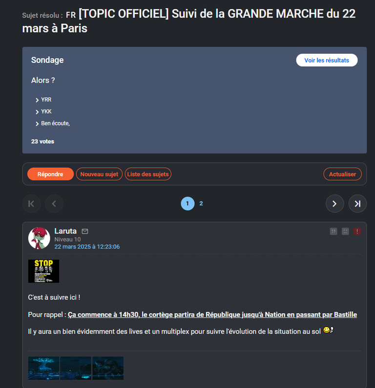 🔴Ce foromeur qui post uniquement des TOPIC sensibles