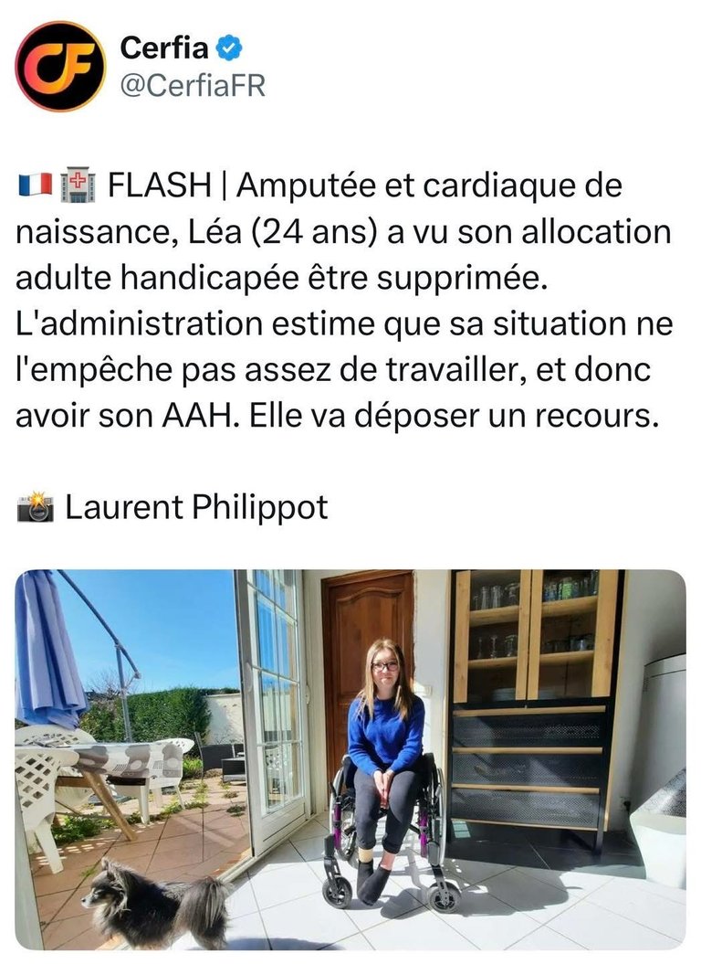 Léa, 24 ans, se fait VIOLEMMENT SUPPRIMER son AAH par la CAF