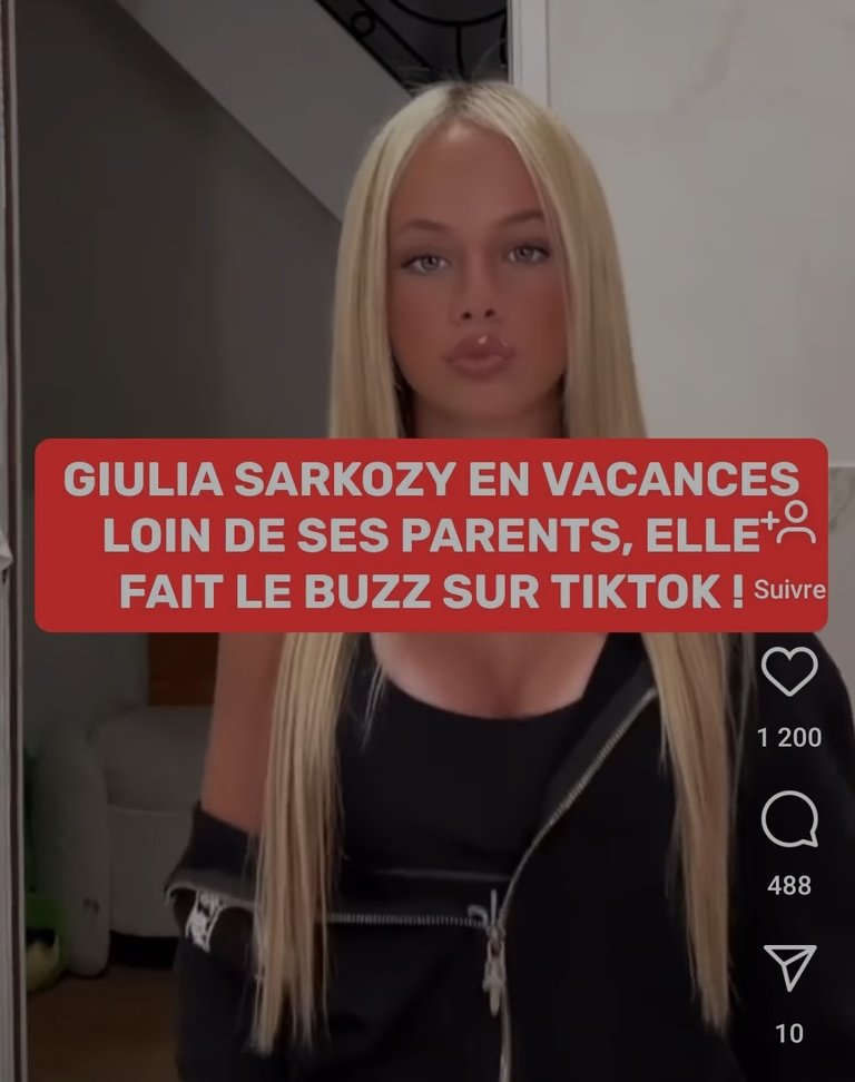 📸 GIULIA SARKOZY va devenir une BOMBE ATOMIQUE à 18 ans 📸