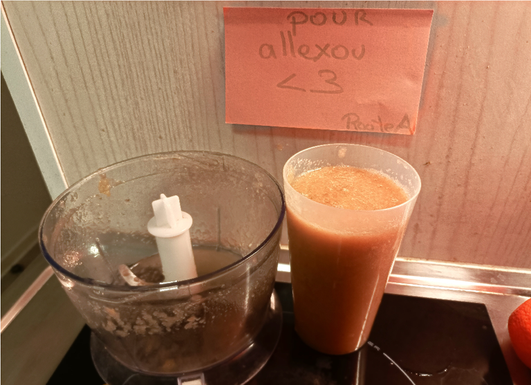 Jai fais une soupe orange