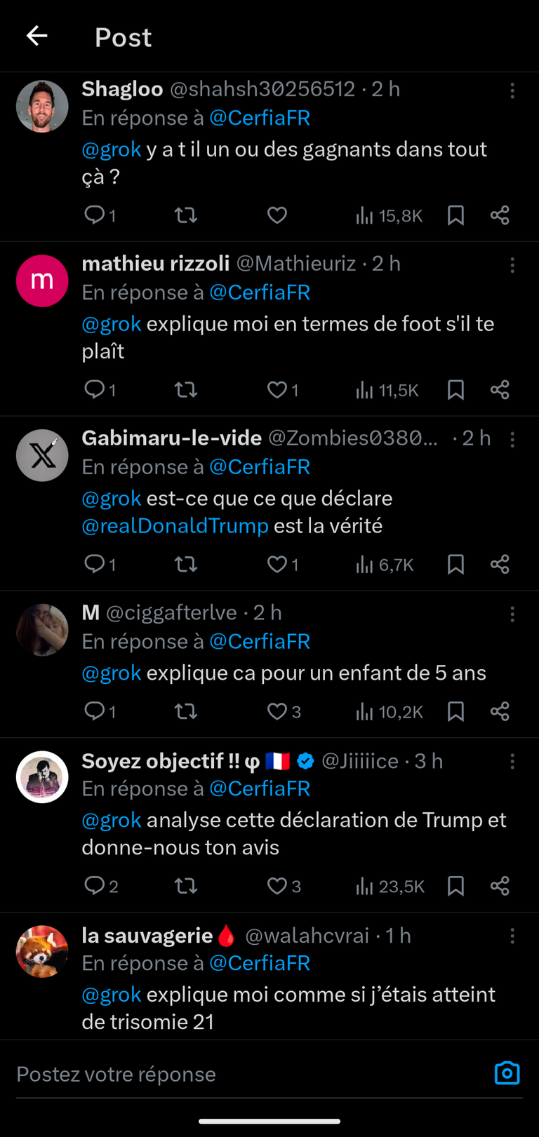 Les golems sur X : "Salut Grok, qu'en penses-tu ?"