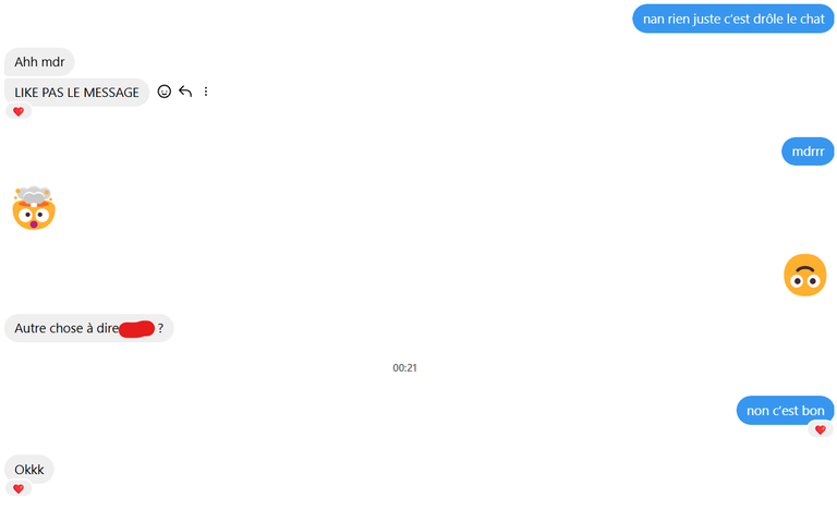 Est-ce que je fais chier cette MEUF par message ?