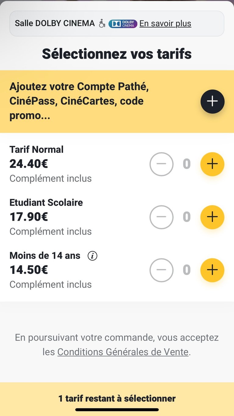 On en parle du prix des places de ciné ou pas ?