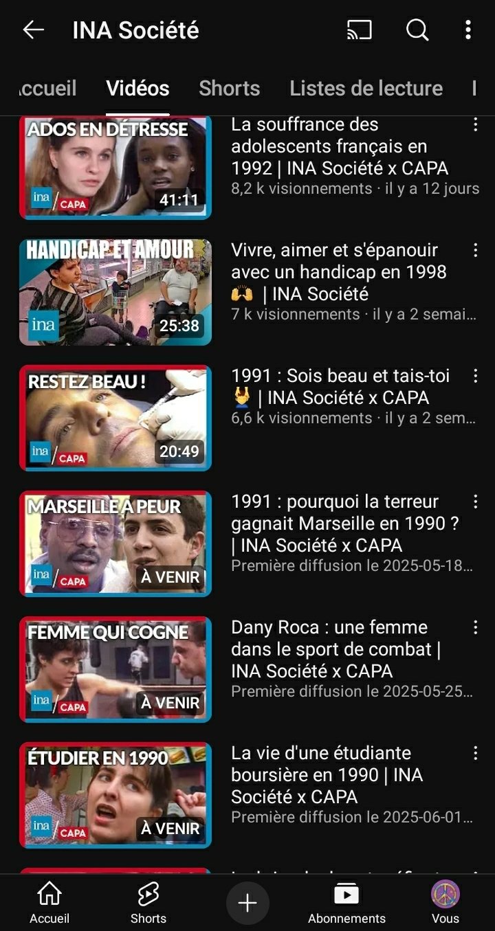 C'est nouveau les vidéos à venir sur YouTube  ?