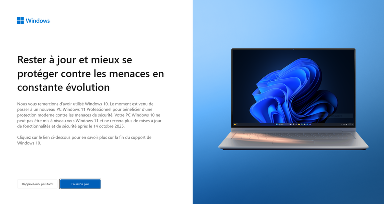 Windows veut mon uc?