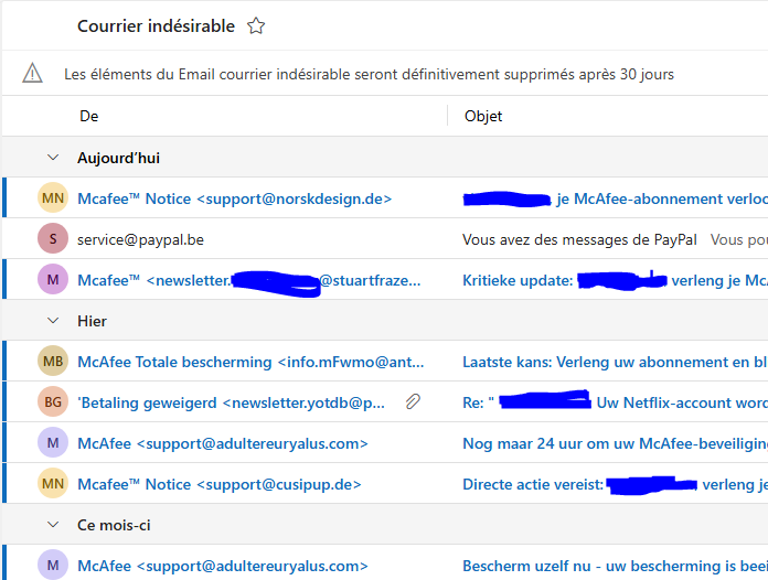 (Outlook) Comment ne plus avoir d'email spam ?