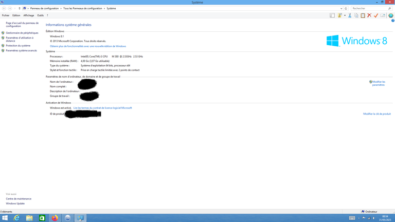 Je suis sous Windows 8.1