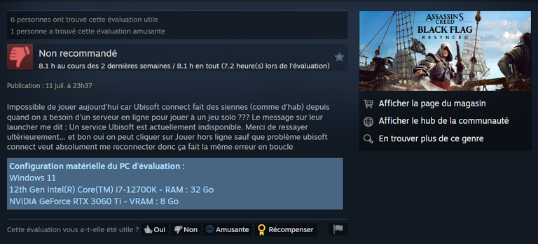 Le pire scénario pour le tout dématérialisé vient de se produire chez Ubisoft Le pire scénario pour le tout dématérialisé vient de se produire chez Ubisoft