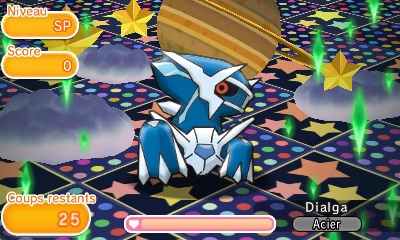 Pokémon Shuffle : Arrivée de Dialga, un nouveau code et deuxième compétition : Obtenez la Tortankite !