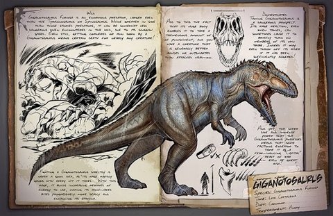 ARK : Survival Evolved vous présente le Giganotosaure