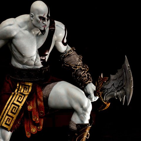 Une superbe statue de Kratos en vente en Amérique du Nord