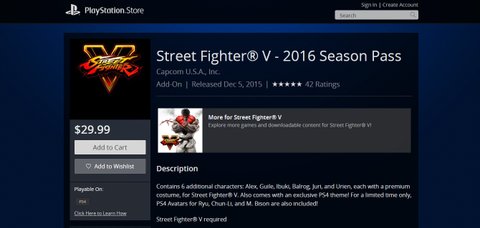 Street Fighter V: Season Pass et Fight Money