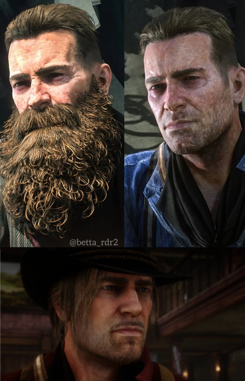 Différentes coupe de barbe (mais les cheveux poussent aussi)