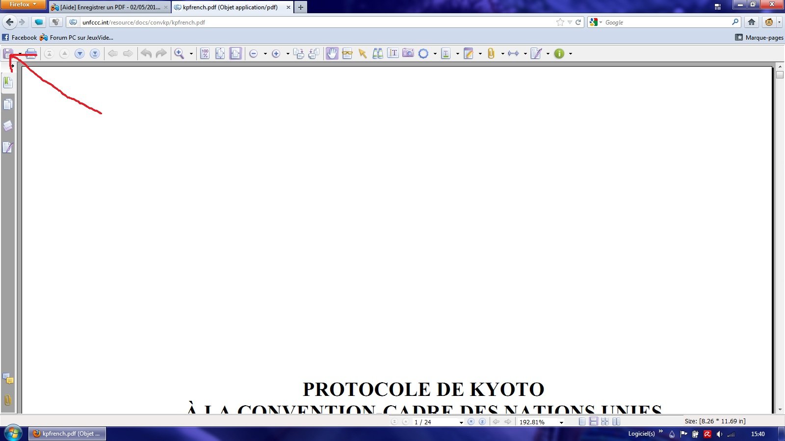 [Aide] Enregistrer Un PDF Sur Le Forum Informatique - 02-05-2012 15:29: ...