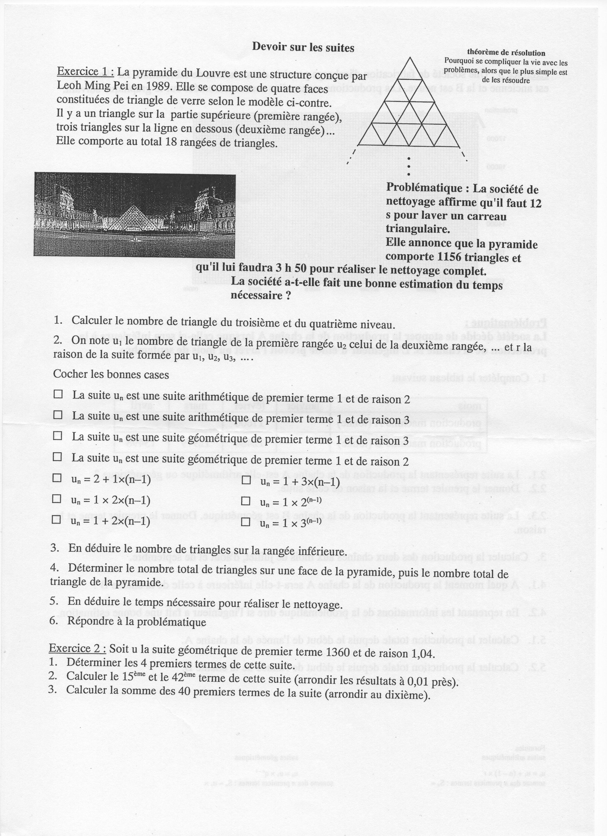 La Pyramide Du Louvre : Exercice Maths Corrigé Je fais vos devoirs en maths!! sur le forum Blabla 15-18 ans - 19-09-2012  14:16:03 - page 15 - jeuxvideo.com