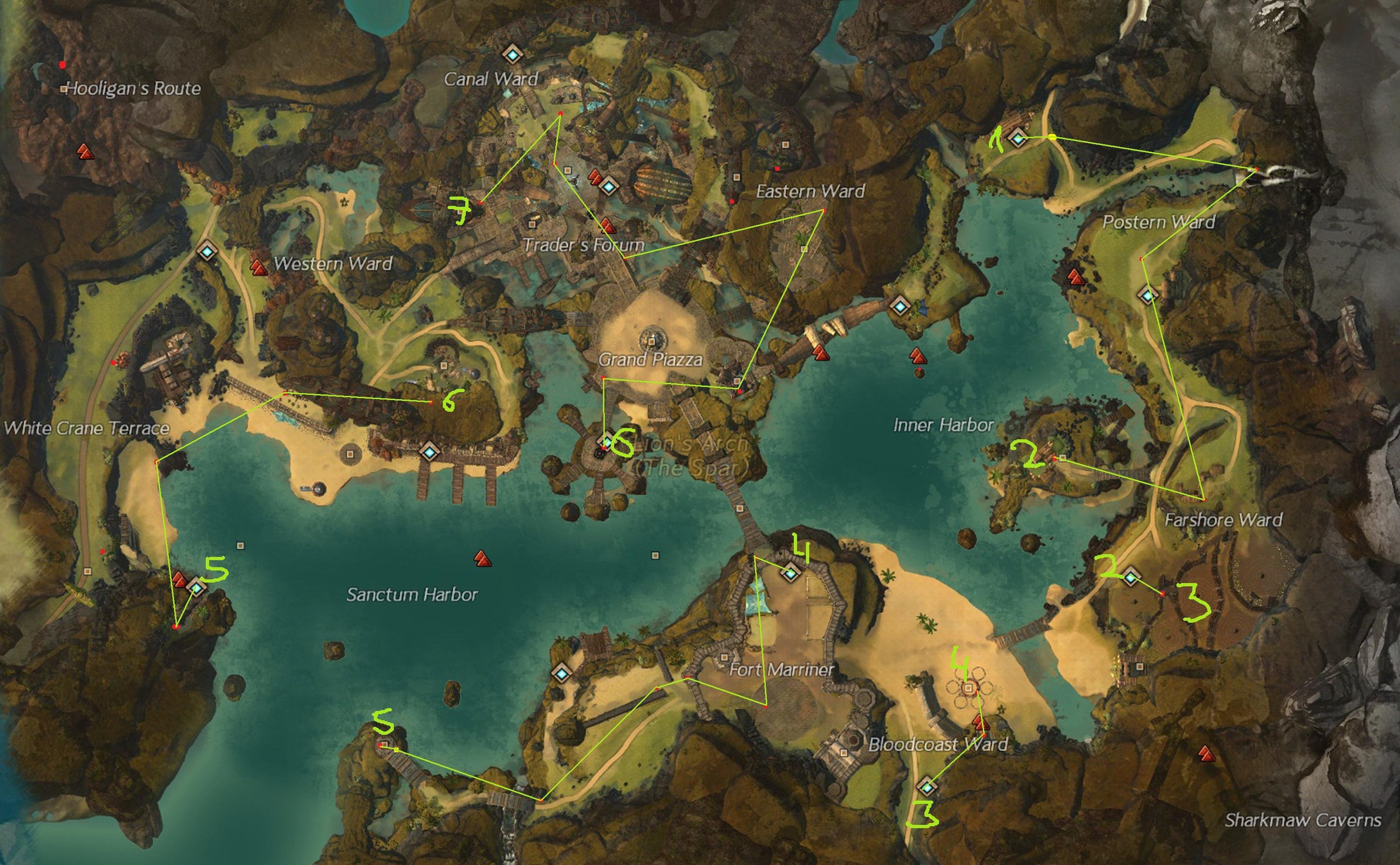 Carte des citrouilles Arche du Lion sur le forum Guild Wars 2