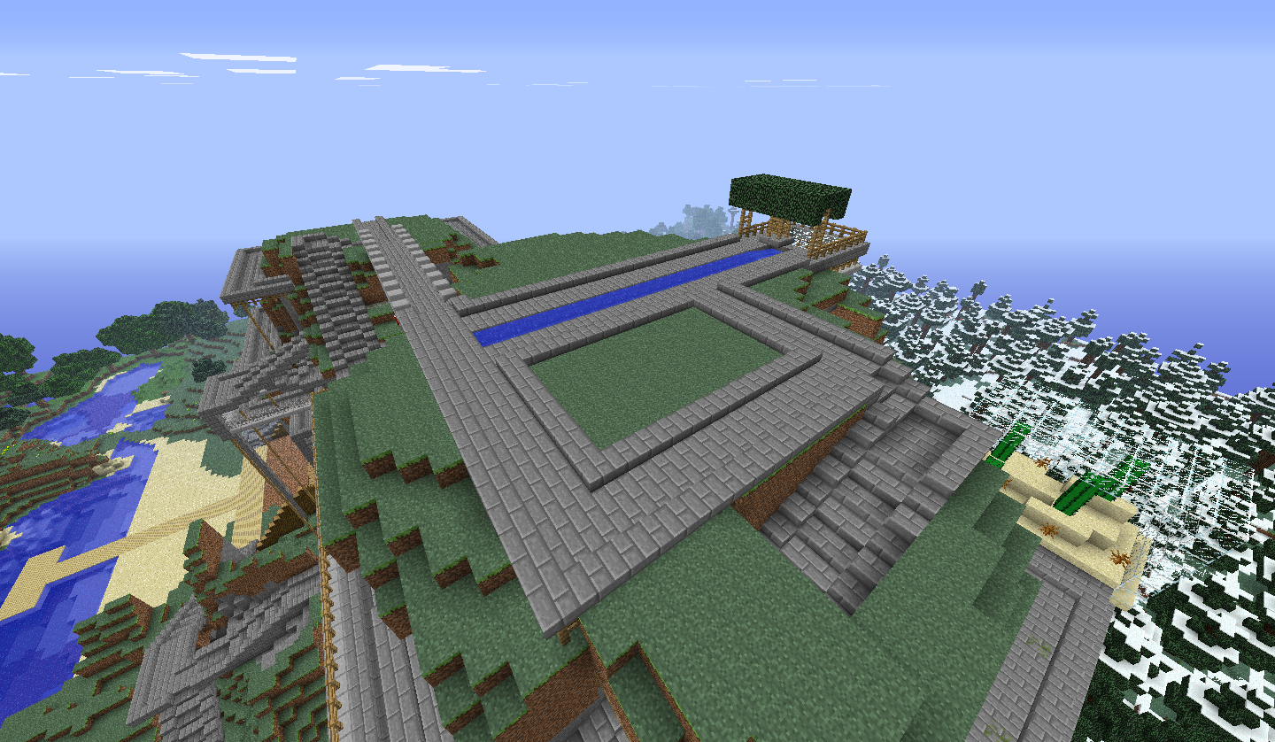 Ma ville aérienne ( en construction ) sur le forum Minecraft - 28-10