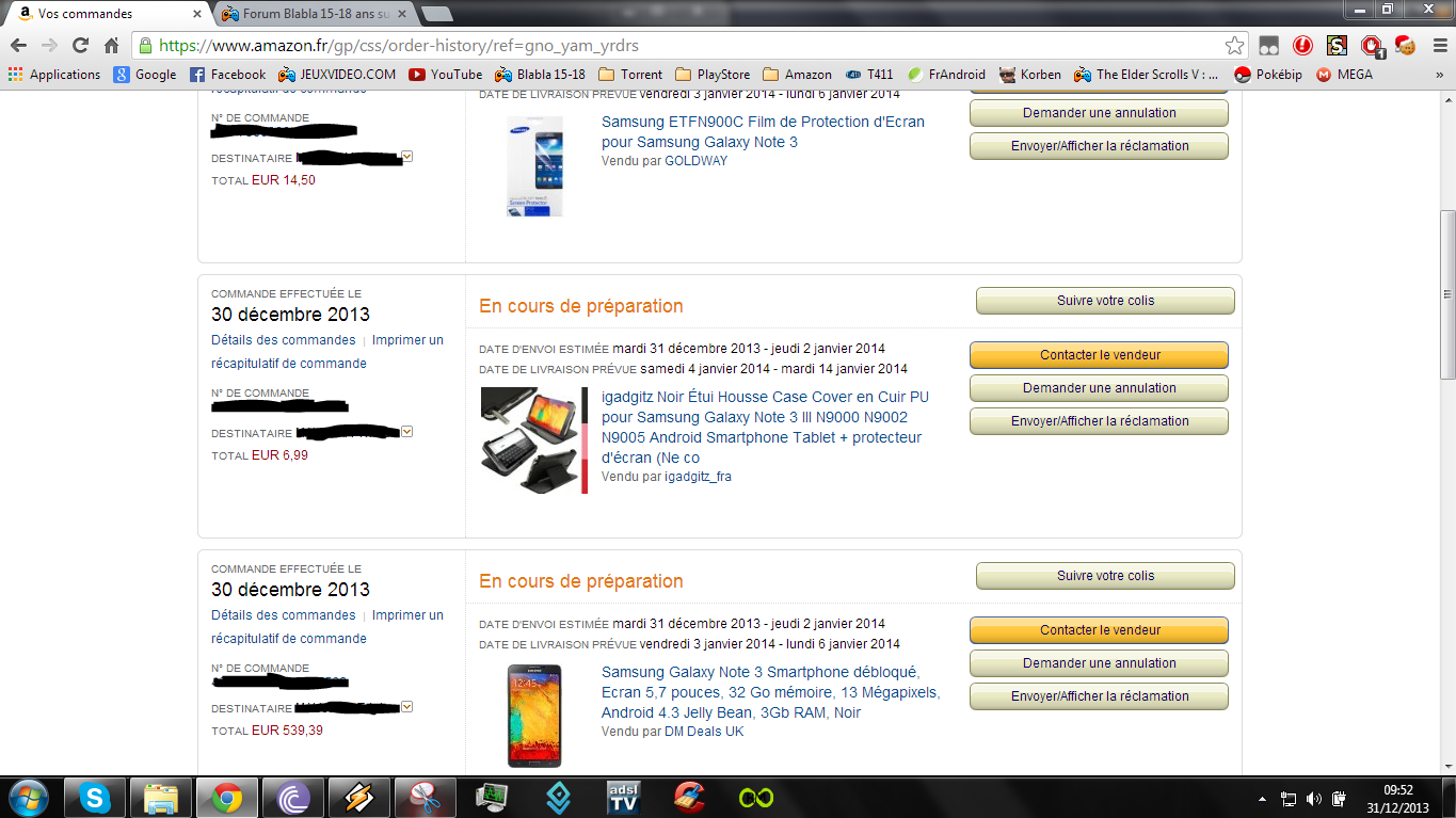 amazon mes commandes