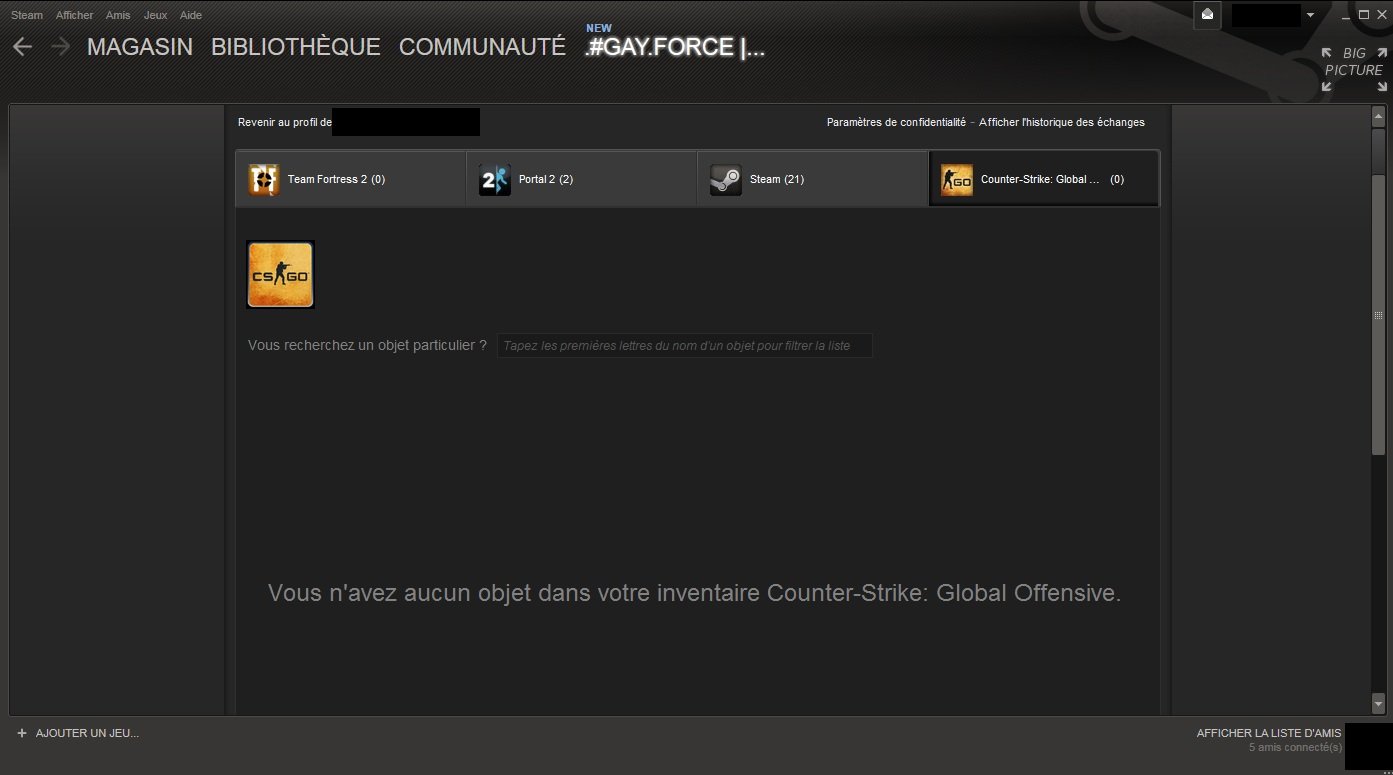 [PC] Inventaire steam ? sur le forum Counter-Strike : Global Offensive