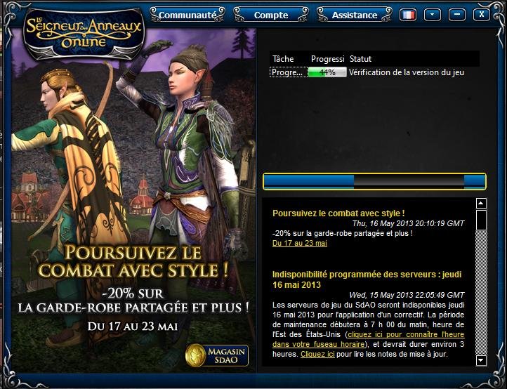 TÉLÉCHARGER MISE A JOUR LOTRO A JOUR MISE LOTRO TÉLÉCHARGER