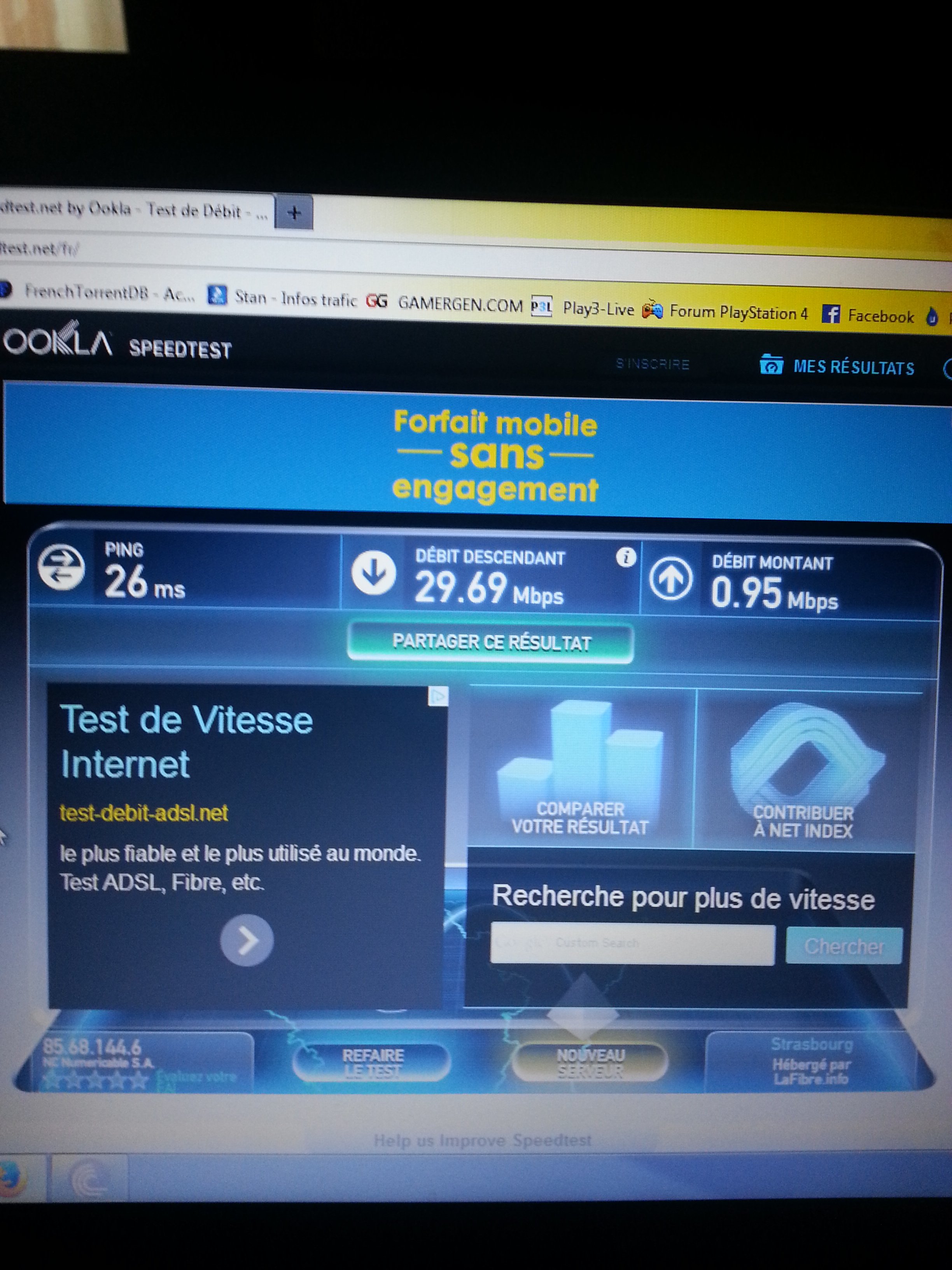 Multi Avec La Fibre Optique sur le forum PlayStation 4 - 18-03-2014 17: ...