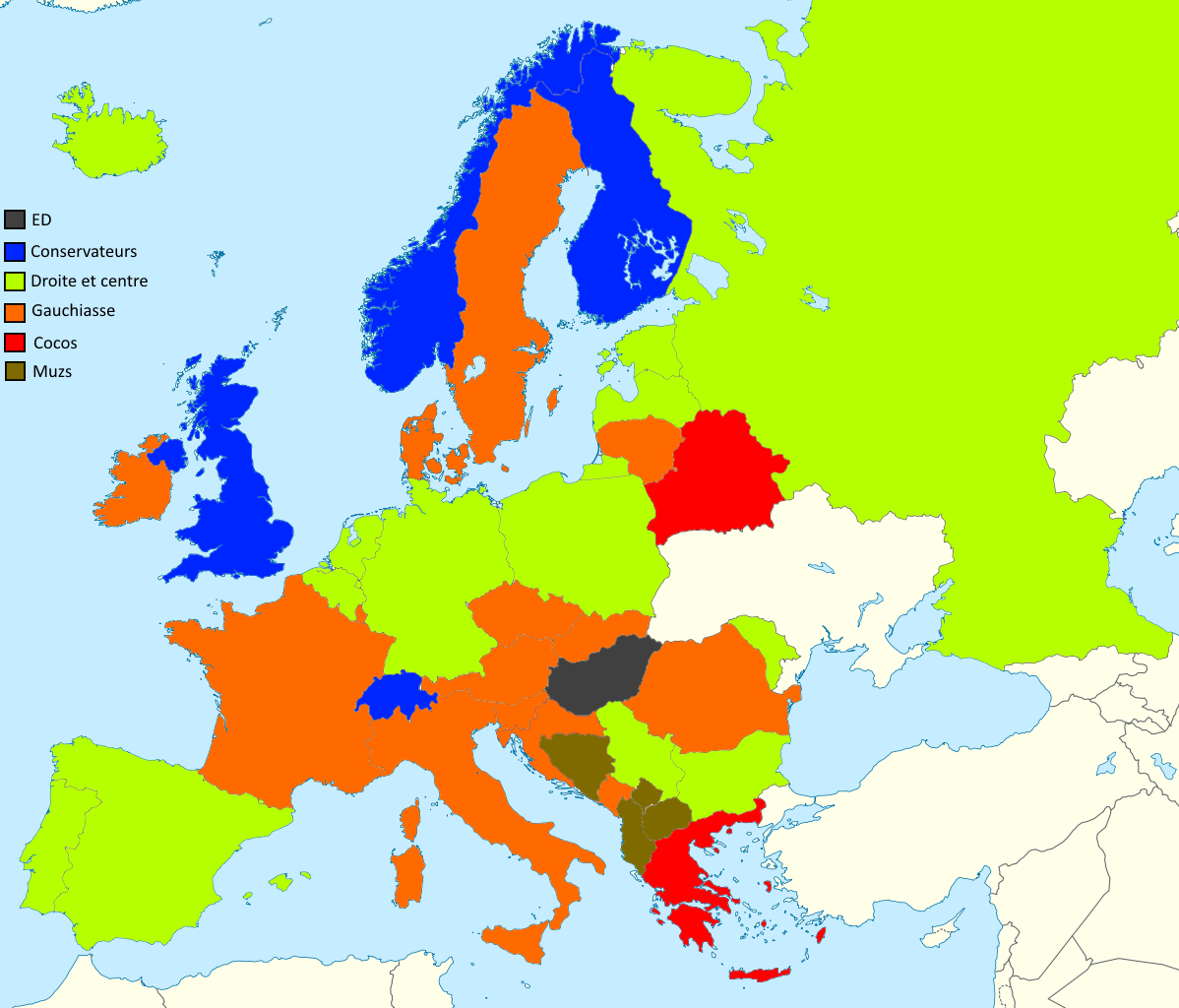 carte de l europe actuelle Carte d'Europe de la situation politique actuelle sur le forum 