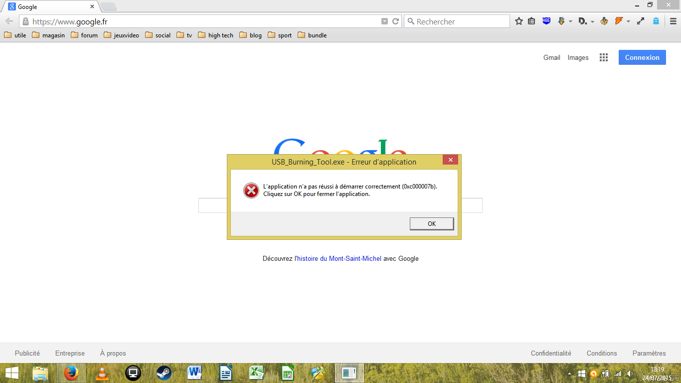 android erreur d'installation 24
