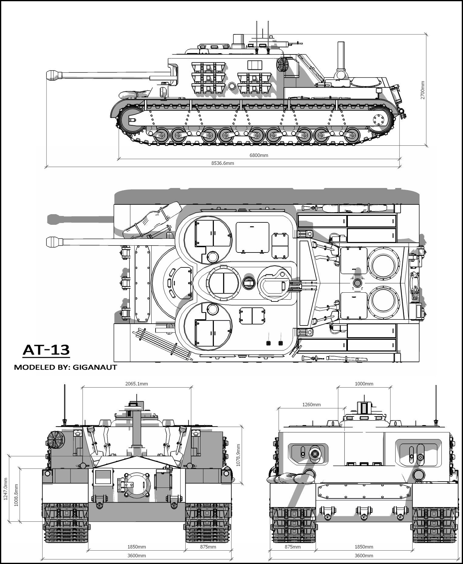 Чертежи танков wot