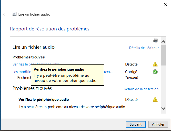BSOD lors de l'installation du pilote audio