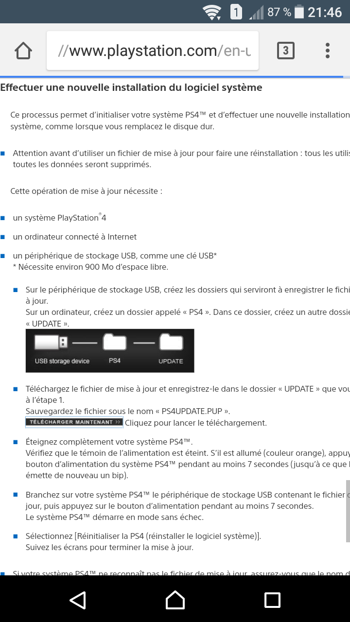 TÉLÉCHARGER FICHIER DE REINSTALLATION PS4 REINSTALLATION DE TÉLÉCHARGER PS4 FICHIER