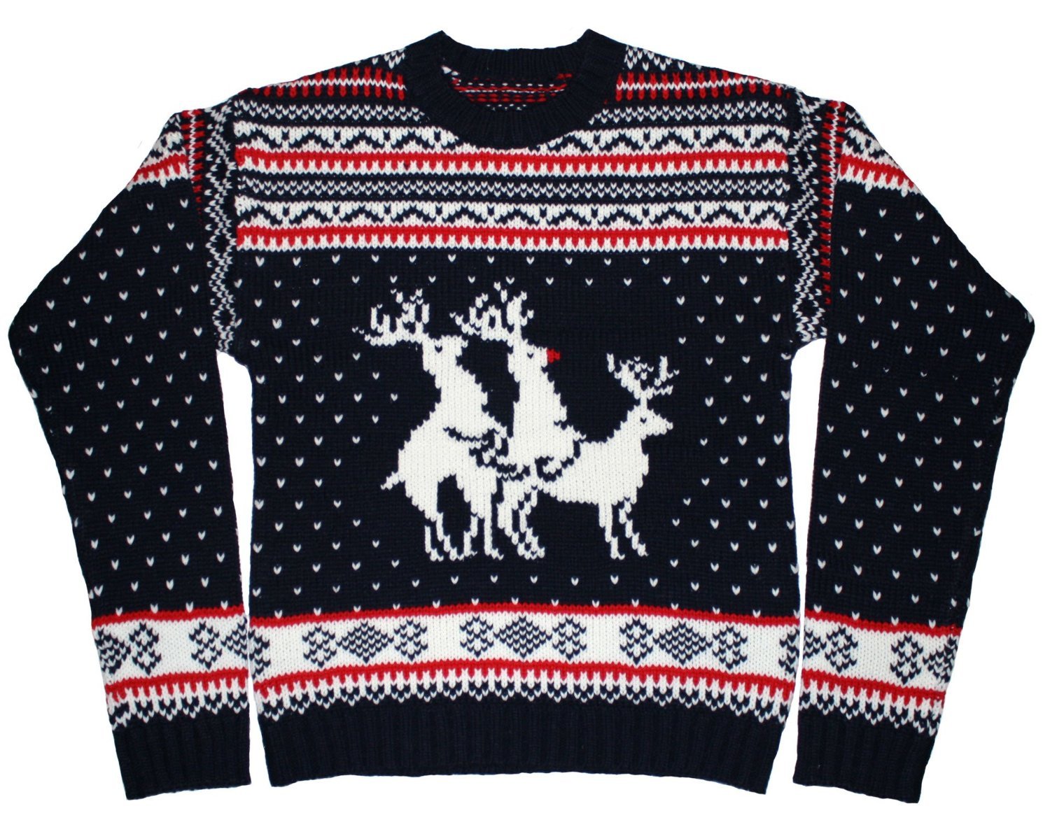 Reindeer threesome sweater