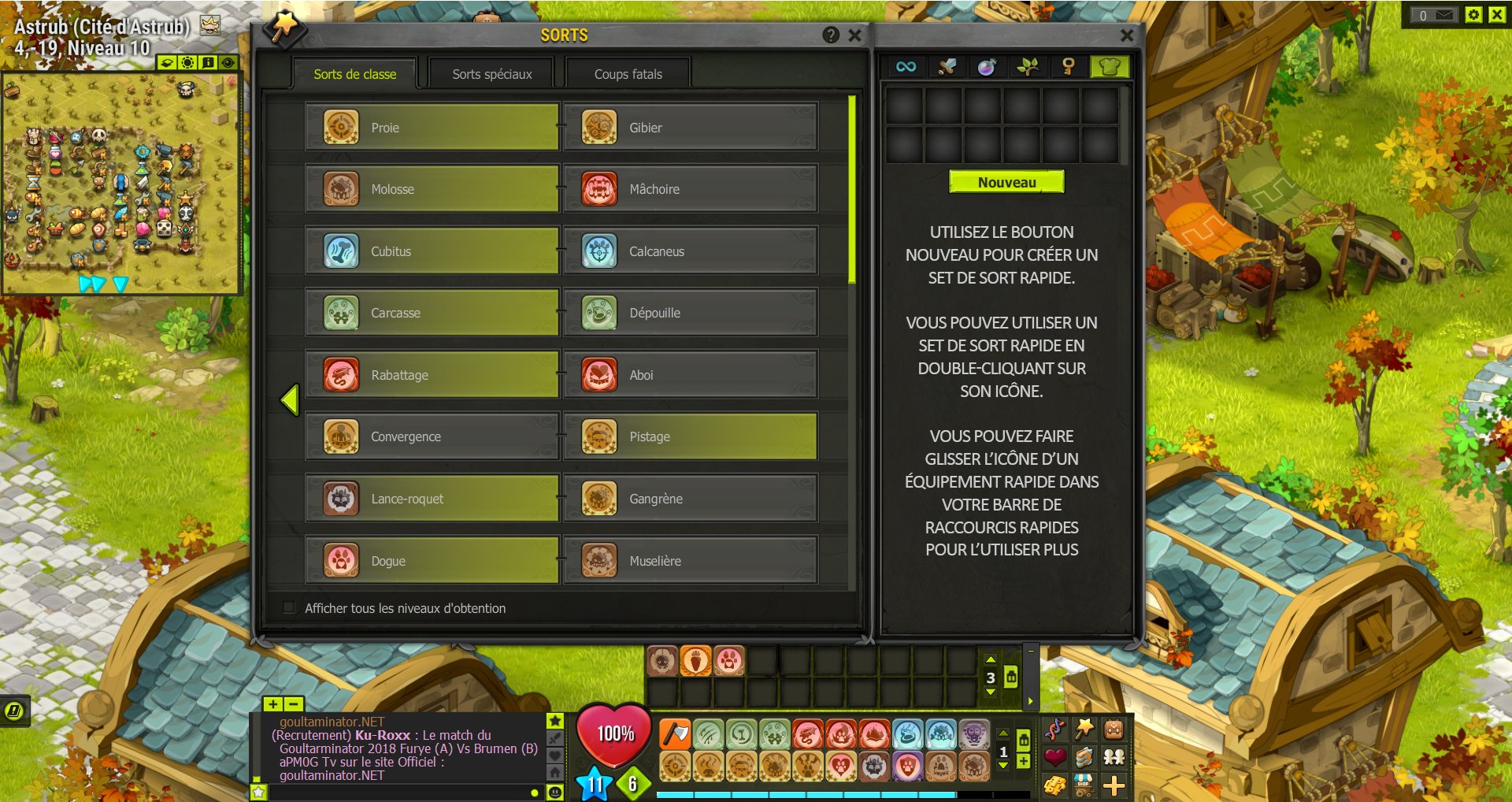 Amélioration de la barre de sort & sets de sorts Forum DOFUS, le MMORPG stratégique.